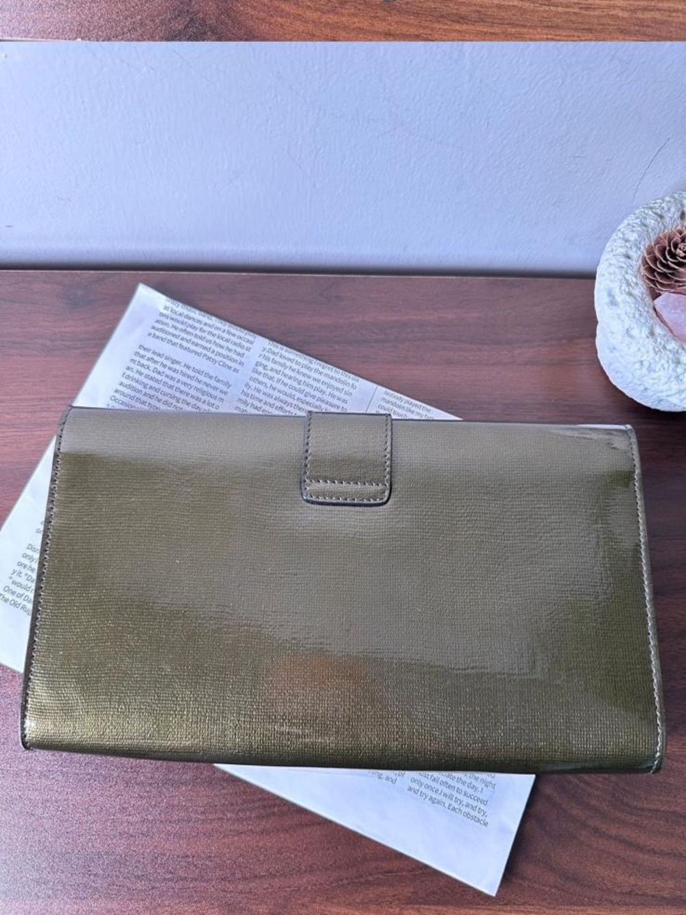Saint Laurent Chyc patent leather wallet - Picture 3 of 9